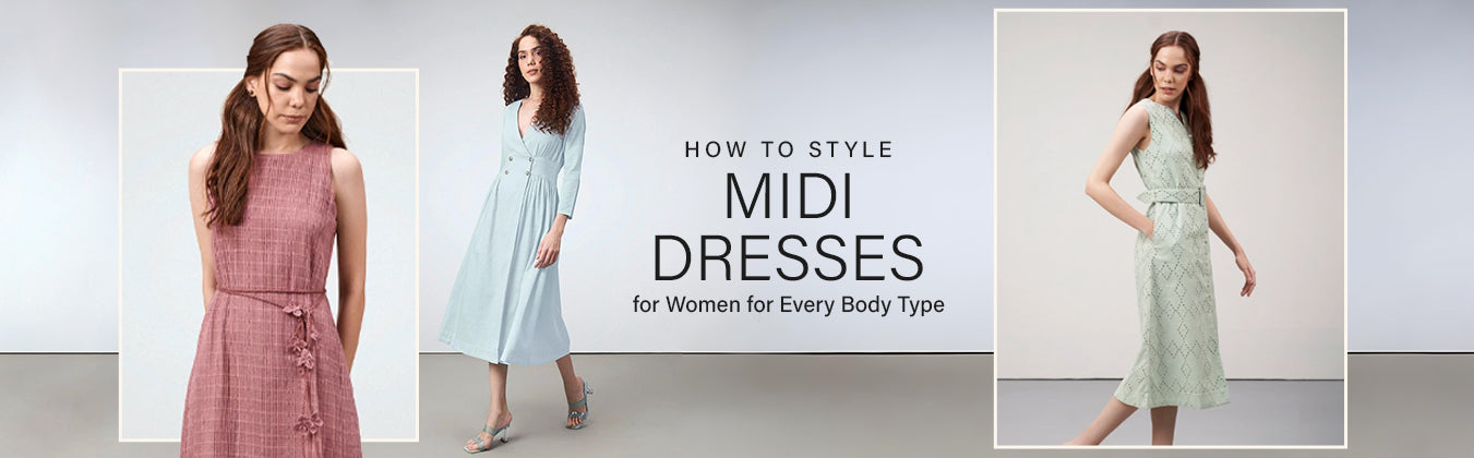 knee length dresses for ladies Mofi African Prin Midi Dress main image 1