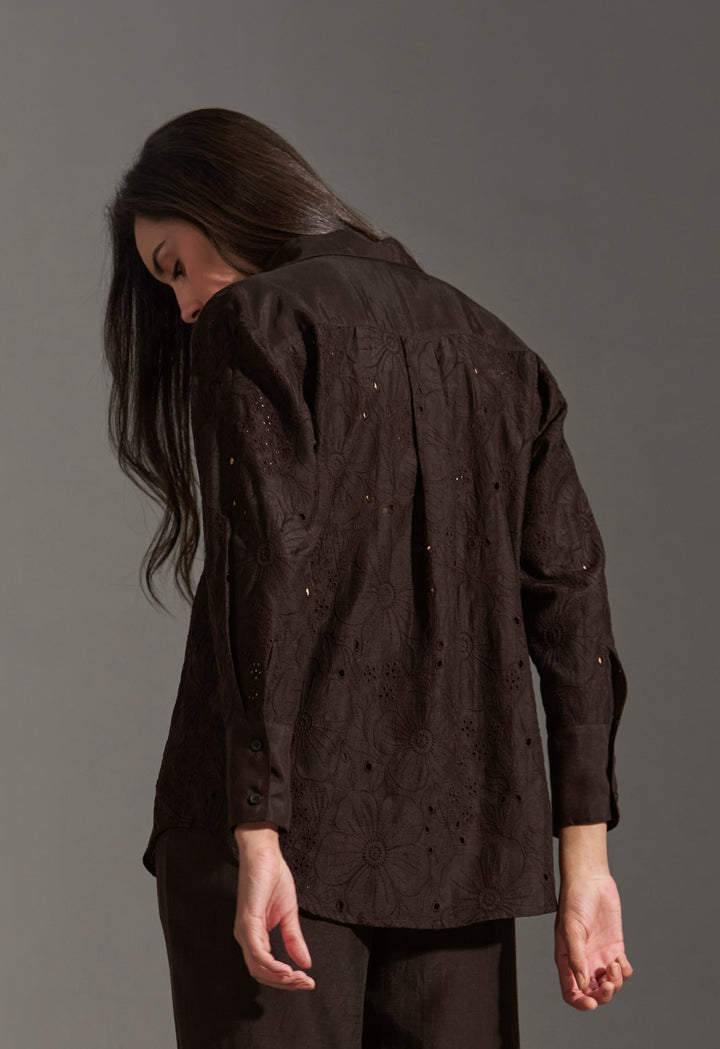 FLORAL EMBROIDERED SHIRT