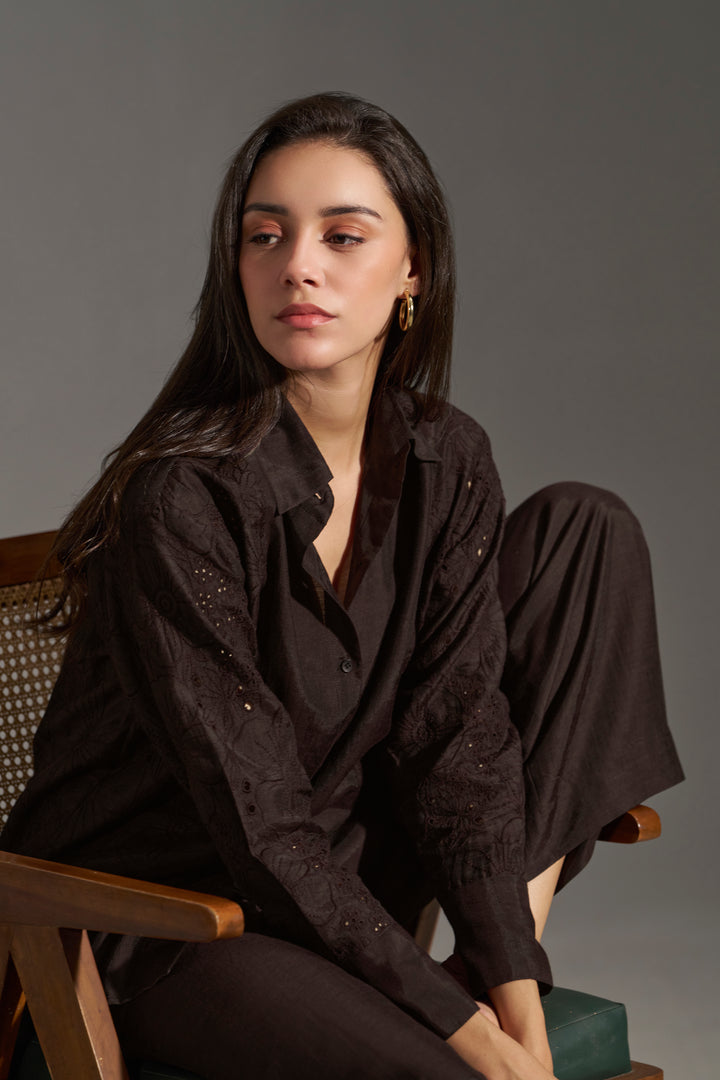 FLORAL EMBROIDERED SHIRT