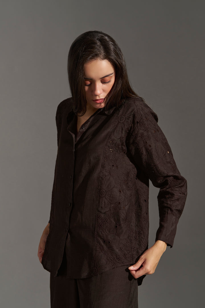 FLORAL EMBROIDERED SHIRT