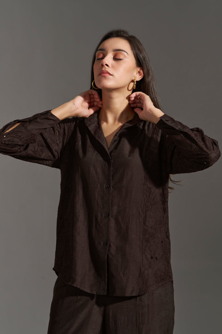 FLORAL EMBROIDERED SHIRT