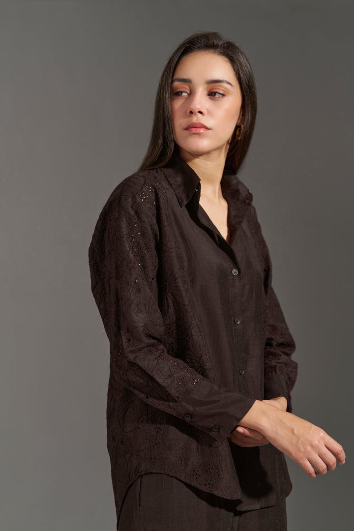 FLORAL EMBROIDERED SHIRT