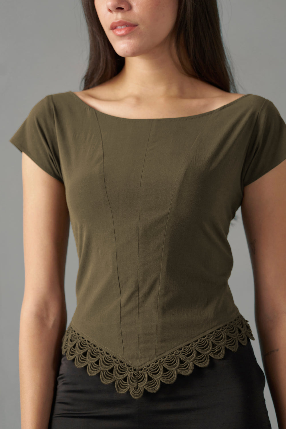 Breen Women's Lace Tops | Embroidered Tops for Women
| frontside view