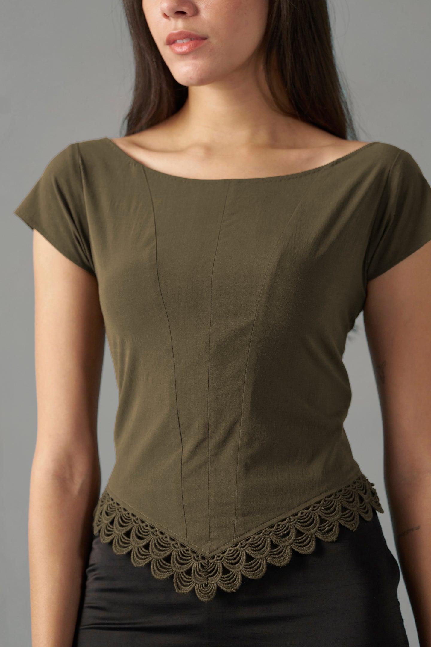 Breen Women's Lace Tops | Embroidered Tops for Women
| frontside view