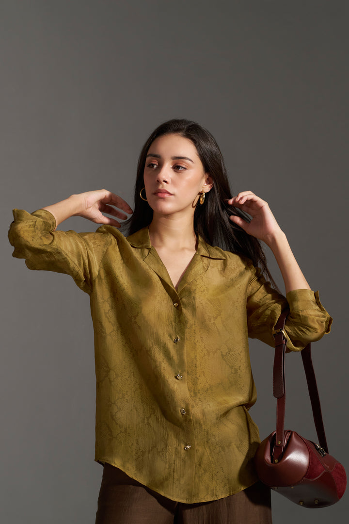 SNAKE PRINT SHIRT